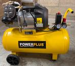 POWERPLUS COMPRESSOR MET OLIE, Doe-het-zelf en Bouw, Ophalen, Zo goed als nieuw
