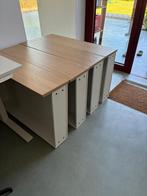 Bedlade MALM gelazuurd eikenfineer 4 stuks, Huis en Inrichting, Slaapkamer | Bedden, Ophalen, Beige