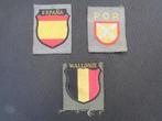WO 2 repro vrijwilligers emblemen uit BEVO materiaal, Verzamelen, Ophalen of Verzenden, Landmacht, Embleem of Badge