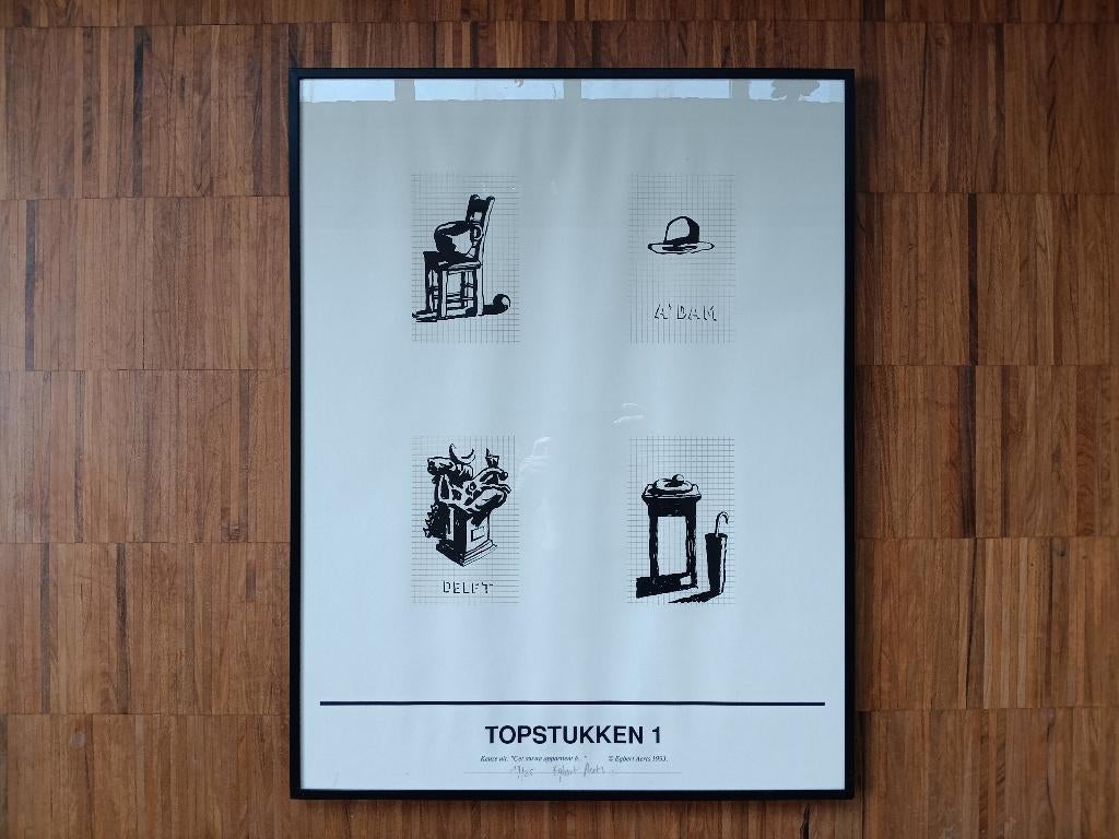 Zeefdruk Egbert Aerts, gesigneerd en genummerd, Antiek en Kunst, Ophalen of Verzenden