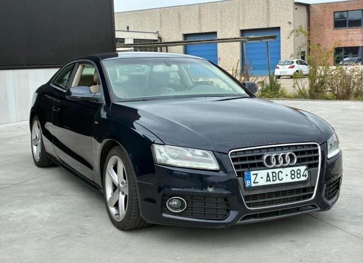 Audi A5, Auto's, Audi, Bedrijf, A5, Diesel, Euro 5, Coupé, 3 deurs, Automaat, Overige kleuren, Beige, Leder, Ophalen