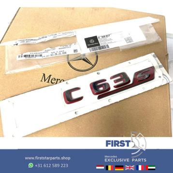 W206 C63 C63s LETTERS AMG E PERFORMANCE LOGO ZWART / ROOD EM beschikbaar voor biedingen