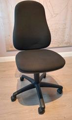 Ergonomische bureaustoel, zwarte bekleding, Huis en Inrichting, Bureaustoelen, Ophalen, Zo goed als nieuw