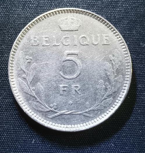 5 frank FR 1937, pos. A - Leopold III, Postzegels en Munten, Munten | België, Losse munt, Verzenden