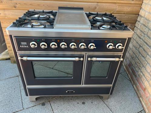 Luxe Boretti Majestic gasfornuis 100cm breed, Elektronische apparatuur, Fornuizen, Gebruikt, Vrijstaand, Gas, 5 kookzones of meer