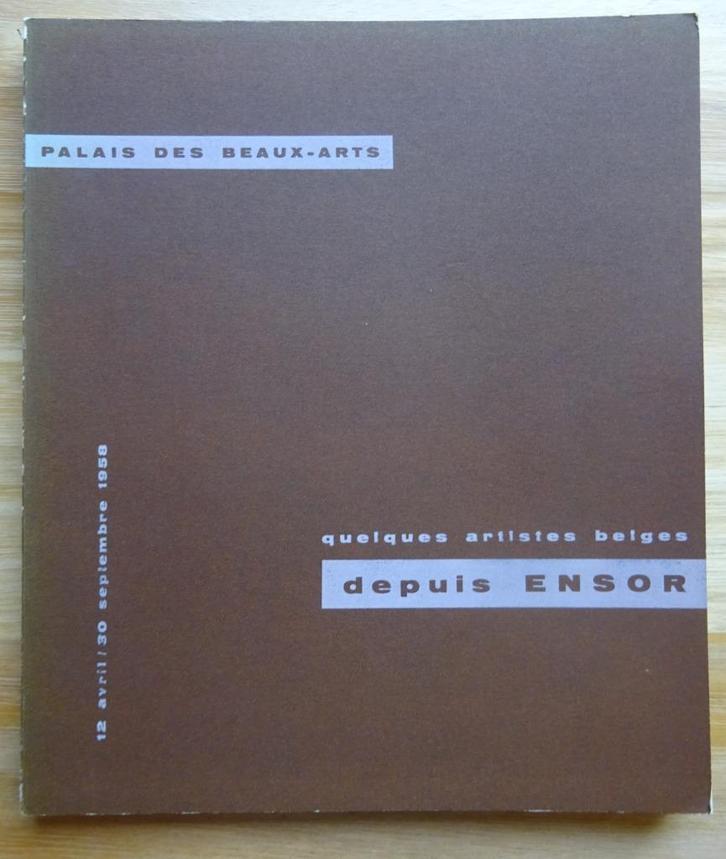 1958 quelques artistes belges depuis Ensor, Paul Haesaerts, Boeken, Kunst en Cultuur | Beeldend, Gelezen, Schilder- en Tekenkunst
