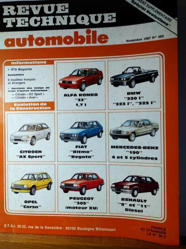 RTA - Spécial Evolutions - n 485, Auto diversen, Handleidingen en Instructieboekjes, Verzenden