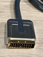 SCART Profigold High performance 2 Meter 24 Karaat Goud, Audio, Tv en Foto, Audiokabels en Televisiekabels, Ophalen of Verzenden
