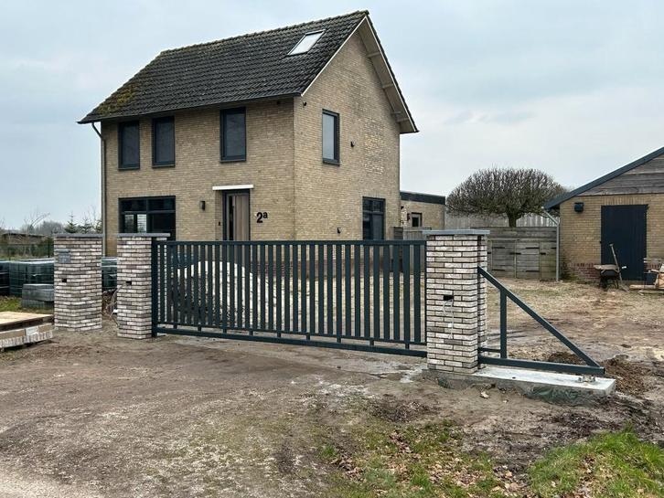 Moderne schuifpoort in 3 maten: 4, 5 en 6 meter doorgang!, Tuin en Terras, Tuinpoorten, Nieuw, Schuifpoort, Staal, 100 tot 150 cm