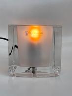 Vintage Ice Cube lampje, Mid century modern vintage space age design retro, Ophalen of Verzenden, Minder dan 50 cm, Glas