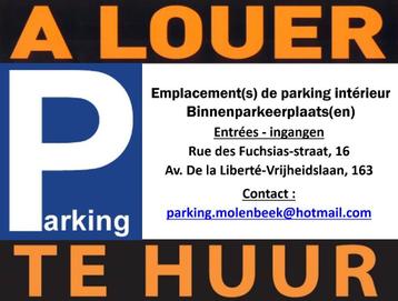 Molenbeek / Emplacement VOITURE et MOTO parking sécurisé, Bruxelles