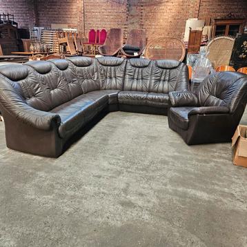 Lederen hoekbank te koop – in perfecte staat! Long life! beschikbaar voor biedingen