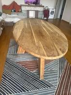 Ovale tafel van massief hout in acacia, Ophalen