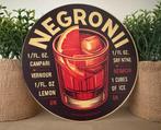 Metalen reclamebord Negroni, Ophalen of Verzenden, Nieuw, Reclamebord