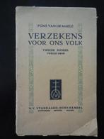 Fons Van de Maele 'Verzekens voor ons volk' 1910, Gelezen, Ophalen of Verzenden