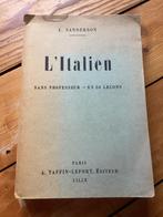 L’italien sans professeur en 50 leçons E Sanderson, Gelezen, Ophalen of Verzenden