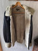 Veste en cuir et mouton retourné., Kleding | Heren, Jassen | Winter, Ophalen, Zo goed als nieuw, Maat 52/54 (L), Bruin