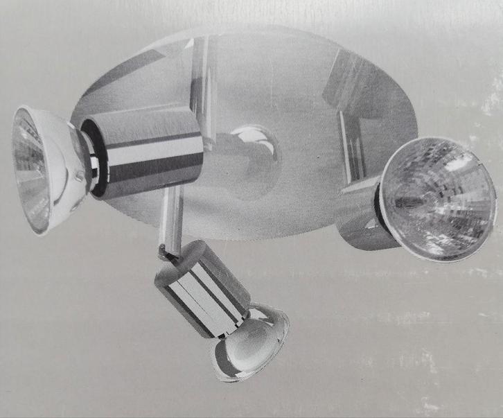 - 60% du prix ! Triple spot neuf Habitat, en inox, Maison & Meubles, Lampes | Spots, Neuf, Enlèvement ou Envoi