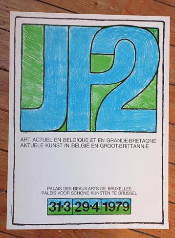 Affiche Corneille Hannoset : L'art actuel en Belgique 1971, Enlèvement ou Envoi