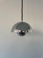 &Tradition Flowerpot VP10 chromen hanglamp, Ophalen, Design, Zo goed als nieuw, Metaal