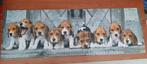 complet puzzle panoramique 1000pc Beagles chiots Clementoni, Comme neuf, 500 à 1500 pièces, Puzzle, Enlèvement ou Envoi