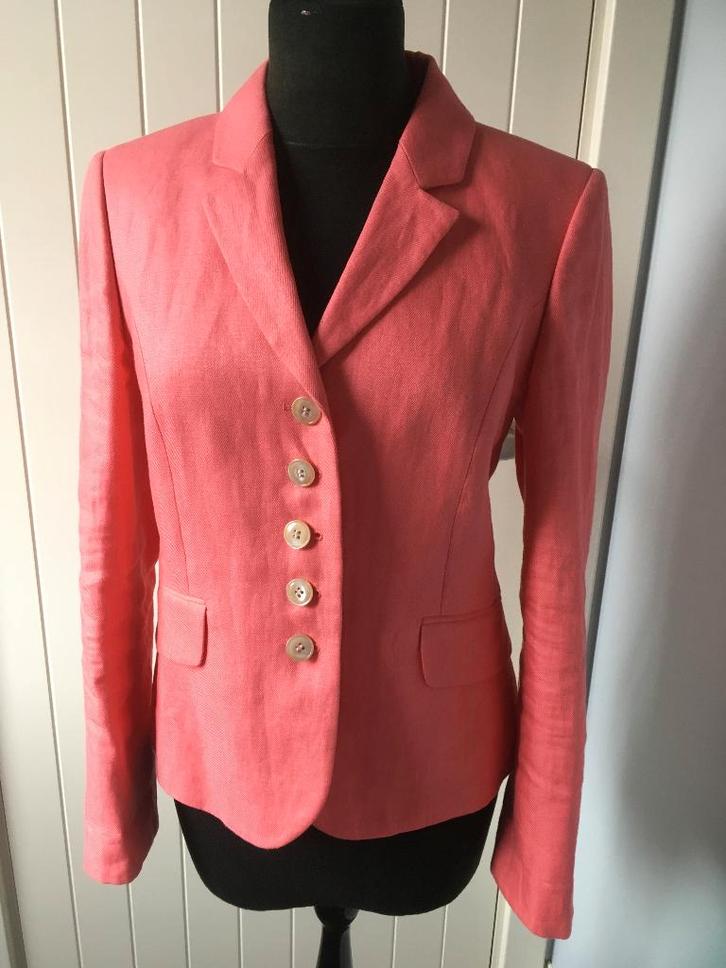 Blazer en lin corail SCAPA - 38, Vêtements | Femmes, Vestes & Costumes, Comme neuf, Manteau, Taille 38/40 (M), Autres couleurs