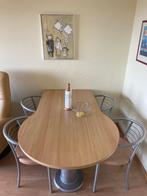 Tafel met 4 stoelen, Huis en Inrichting, Tafels | Eettafels, Ophalen, Gebruikt, Vier personen, Overige vormen