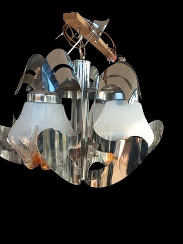 vintage design lamp Carlo Nason voor Mazegga Murano glas  beschikbaar voor biedingen