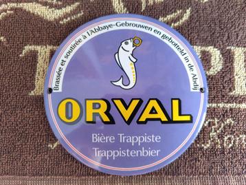 Orval emaille bordje. beschikbaar voor biedingen