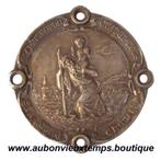 BADGE VINTAGE DE TABLEAU DE BORD AUTO ST CHRISTOPHE, Bronze