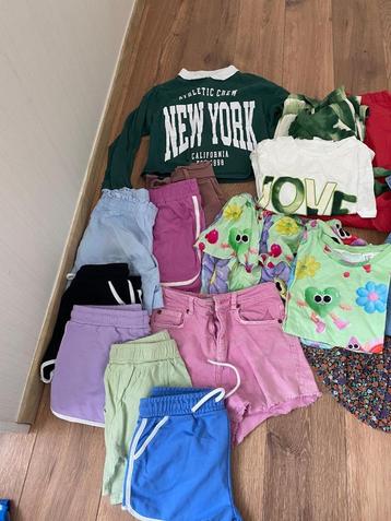 Mooi pakket meisjeskleding lente-zomer  maat 146 en schoenen beschikbaar voor biedingen