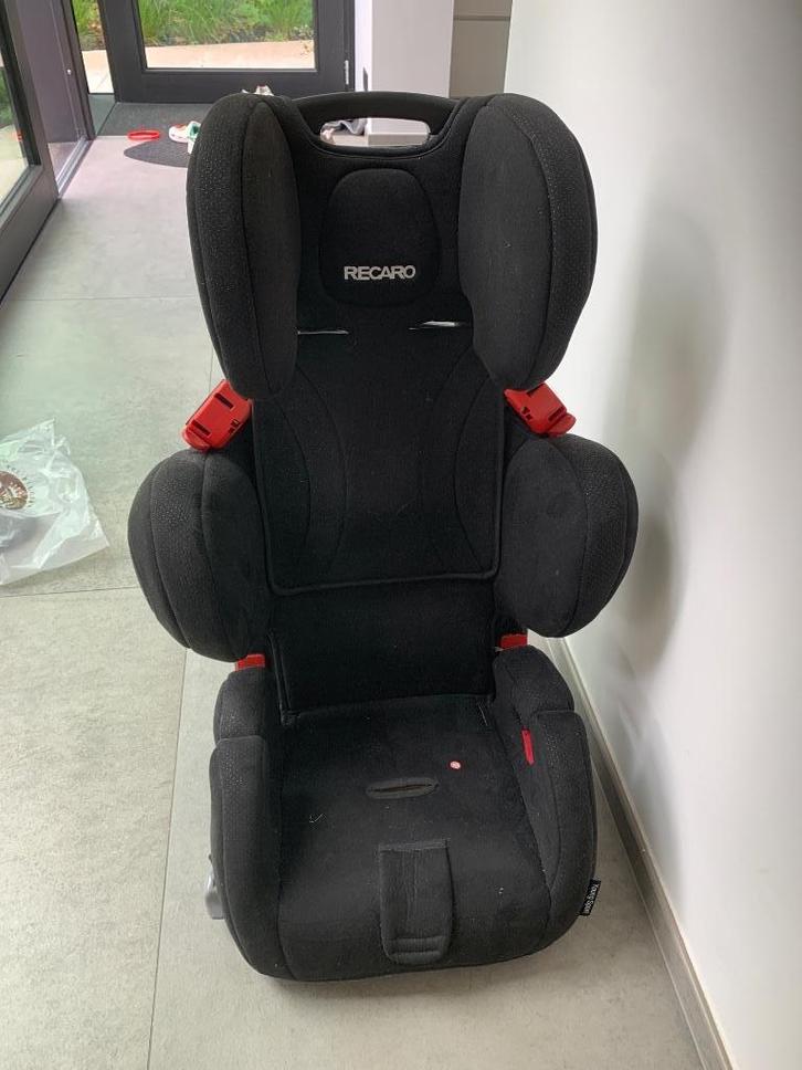 Autostoel Recaro, Kinderen en Baby's, Autostoeltjes, Gebruikt, Overige merken, 9 t/m 36 kg, Autogordel, Afneembare rugleuning
