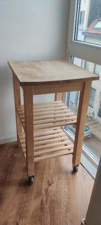 IKEA Bekvam keuken trolley bijzettafel 58x50x85cm, Huis en Inrichting, Ophalen, Gebruikt, Rechthoekig, Overige houtsoorten