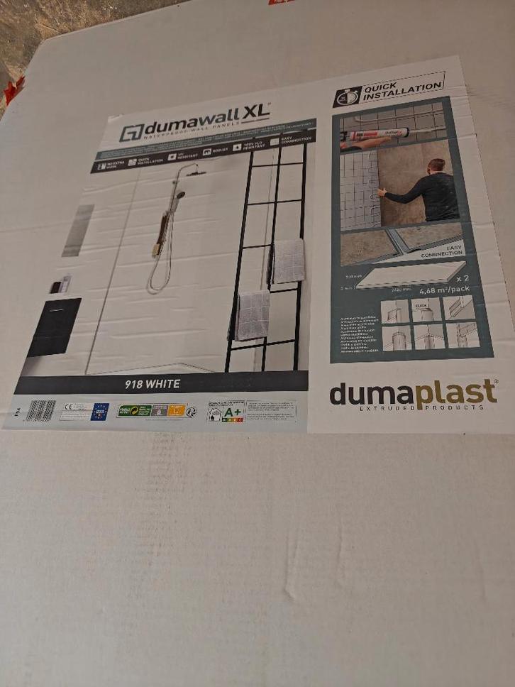 Dumawall XL wandpaneel PVC (douche), Doe-het-zelf en Bouw, Vloerdelen en Plavuizen, Nieuw, Overige typen, Kunststof, 150 cm of meer