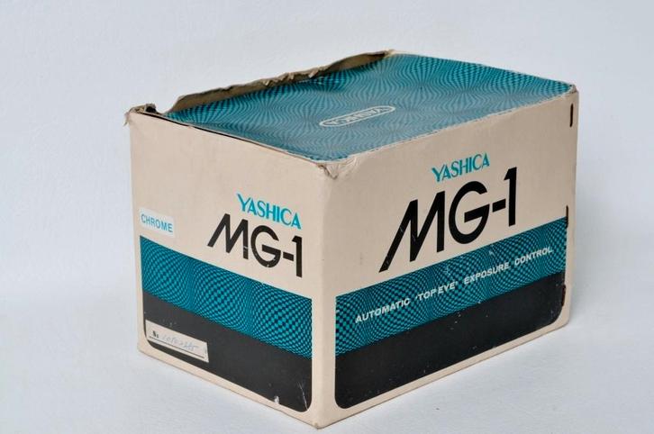 Yashica MG - 1 + dop + hoesje + hoesje + originele doos, Audio, Tv en Foto, Fotocamera's Analoog, Zo goed als nieuw, Compact, Ophalen of Verzenden