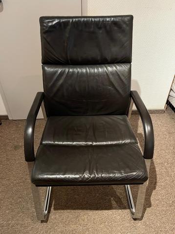 Chaise design Sedus (cuir coffee) beschikbaar voor biedingen