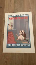 Joost swarte zeefdruk 1987 beursschouwburg gesigneerd, Verzamelen, Stripfiguren, Ophalen of Verzenden, Nieuw