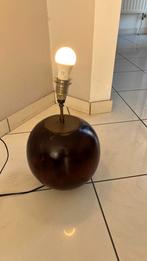 Lampe bois type noyer, Maison & Meubles, Enlèvement, Utilisé, Bois