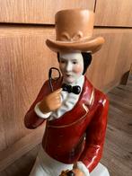 Statue en biscuit mancave au whisky Johnnie Walker, Collections, Comme neuf, Enlèvement ou Envoi, Panneau publicitaire