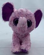 Ty Beanie Boos Eva Olifant glitterogen knuffel 15 cm 2021, Kinderen en Baby's, Verzenden, Zo goed als nieuw, Olifant