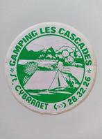 Autocollant vintage - Camping Les Cascades - St-Cybranet, Collections, Autocollants, Comme neuf, Enlèvement ou Envoi, Société ou Association