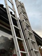 2x Zware professionele aluminium ladders zie beschrijving, Doe-het-zelf en Bouw, Ladders en Trappen, Ophalen, Gebruikt, Ladder