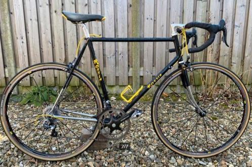 Mooie neo-retro Rossin racefiets in zwart marble. Maat 59, Fietsen en Brommers, Fietsen | Racefietsen, Gebruikt, 15 tot 20 versnellingen