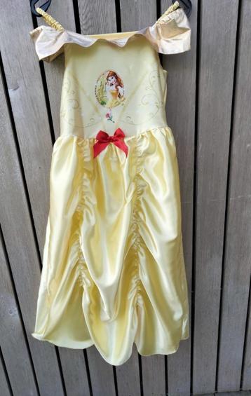 Zeer mooie gele prinsessenjurk van DISNEY Maat: 7/8 jaar  beschikbaar voor biedingen