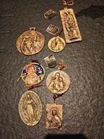 Vintage bronzen medaillons met religieuze afbeeldingen, Enlèvement ou Envoi