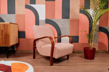 Vintage fauteuil art deco Pinky Winky Granola 1950 beschikbaar voor biedingen