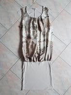 Satijnen jurk, Kleding | Dames, Beige, Ophalen of Verzenden, Zo goed als nieuw, Boven de knie