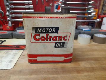 oude lege oliekan Motor Oil Cofranc 5 liter beschikbaar voor biedingen