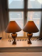 Set van 2 klassieke marmeren tafellampen, Ophalen, Zo goed als nieuw, Beige