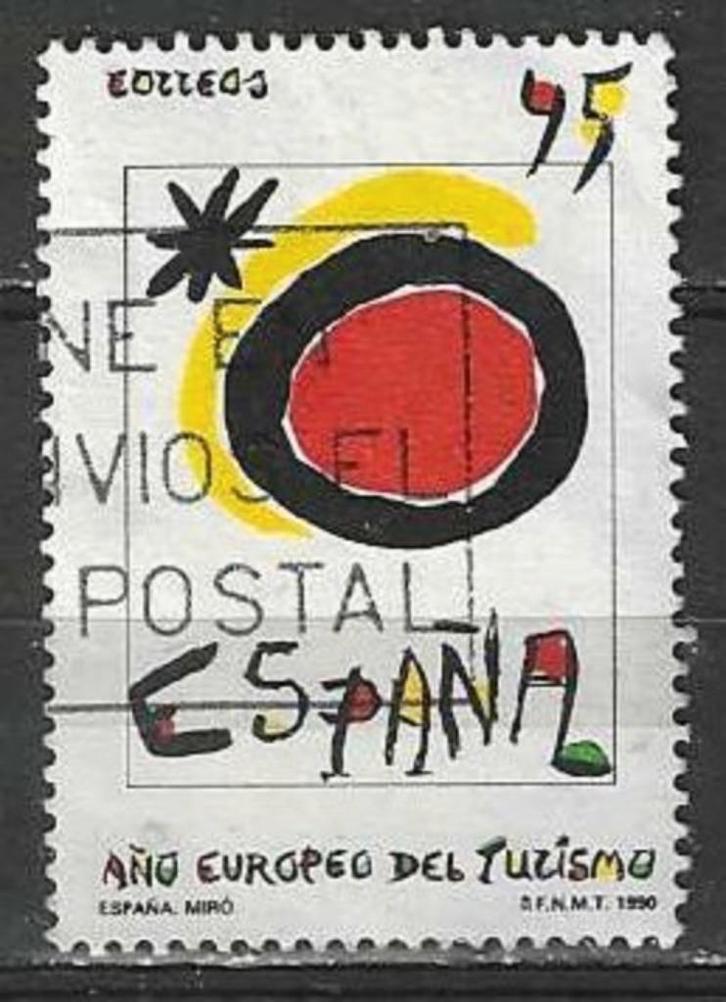 Espagne 1990 - Yvert 2702 - Année du tourisme (ST), Timbres & Monnaies, Timbres | Europe | Espagne, Affranchi, Envoi